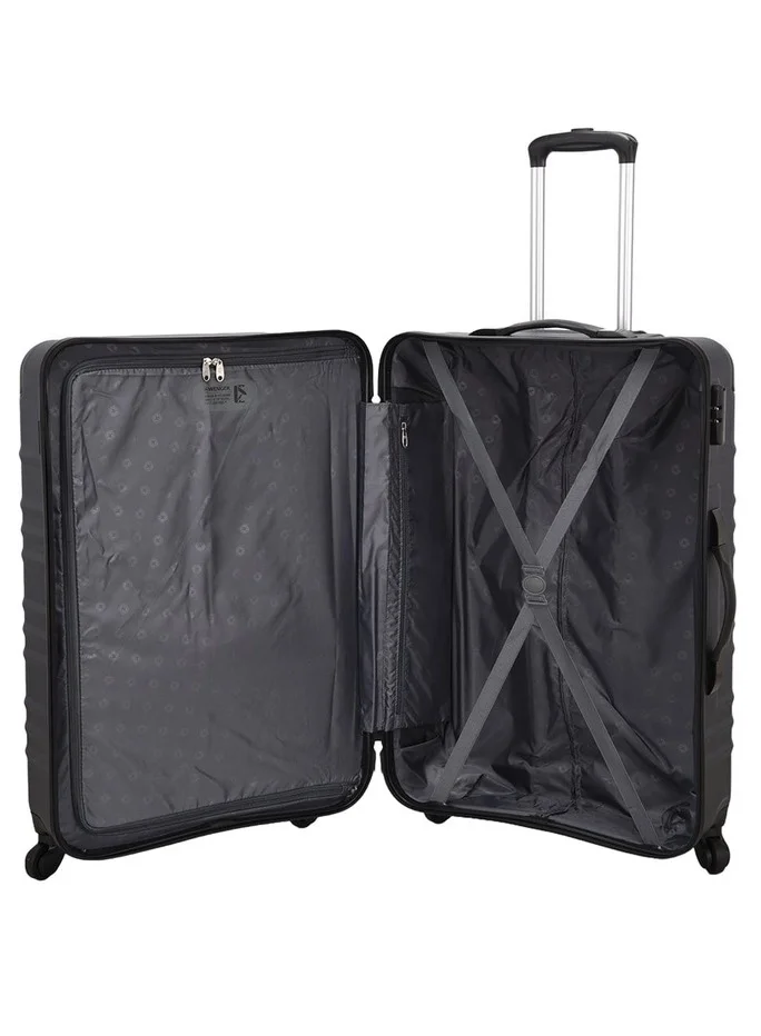 Wenger Navy blue Amplar 3 Piece (53+65+75 Cm) 4-Double Wheeled Hardside Non-Expandable Luggage Trolley Set - Navy Blue  | Best Price UAE